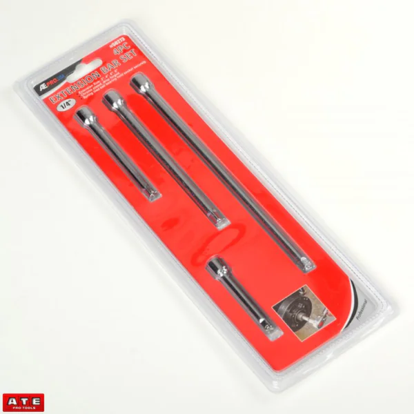 EXTENSION BAR SET 4PC X 1/4DR