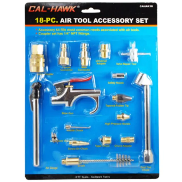 AIR ACCESSORY SET 18PC CAL HAWK
