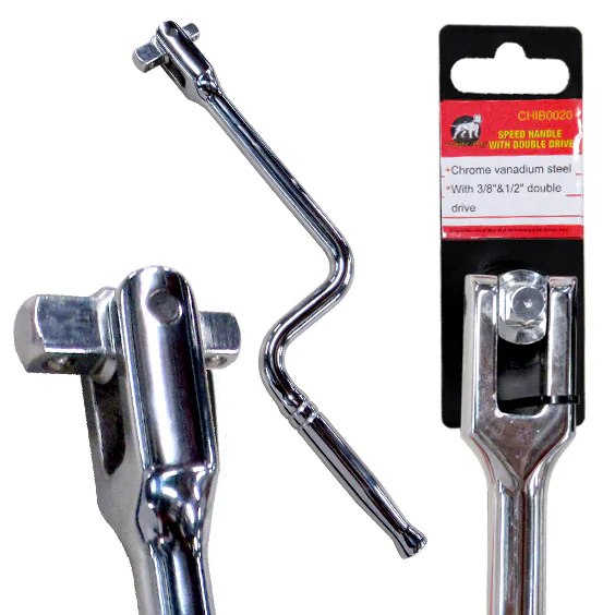 SPEED HANDLE 3/8X1/2'DR WD HD