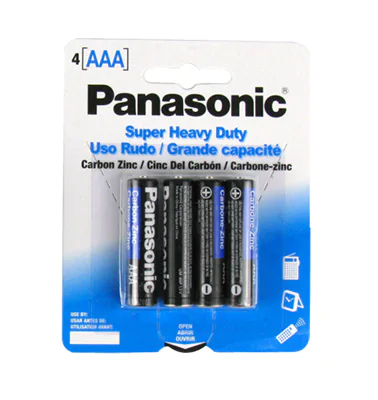 BATTERY AAA HEAVY DUTY 4PC PANASONIC