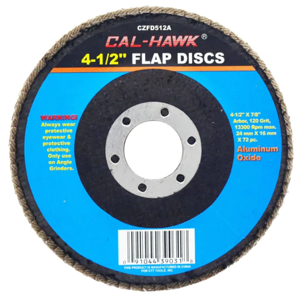 FLAP DISC 4-1/2" 120GRIT AO