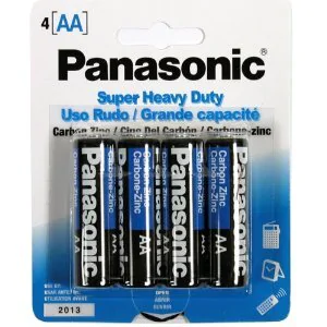 BATTERY AA HEAVY DUTY 4PC PANASONIC