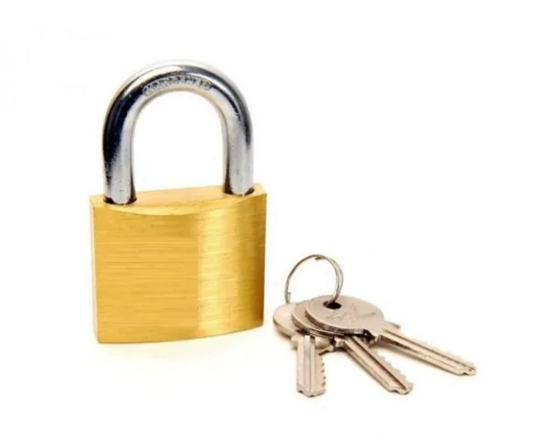 PADLOCK 40MM BRASS CH