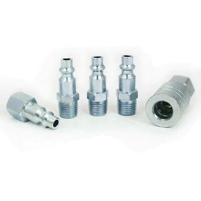 QUICK COUPLER SET 5PC STEEL ZINC