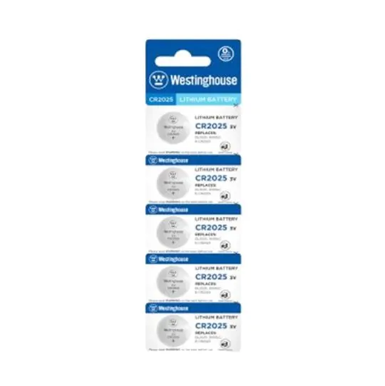 LITHIUM COIN CELL CR2025 3V-5PACK