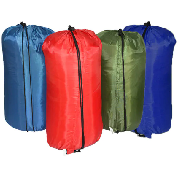 SLEEPING BAG W/DRAWSTRING BAG 6.5FT ASST