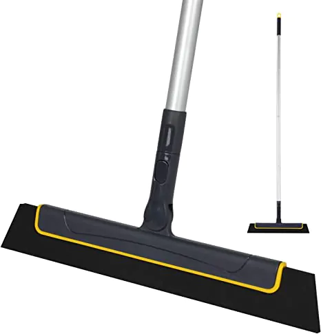 FLOOR SQUEEGEE BROOM 14" W/ADJUSTABLE POLE 51"