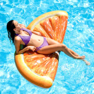 ORANGE SLICE MAT 70" X 33?"