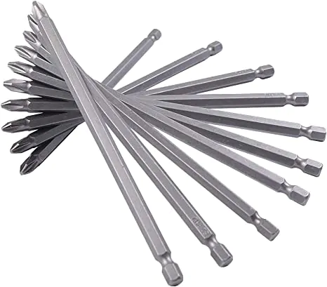 SCREWDRIVER BIT SET PH#2 X 6" 10PC