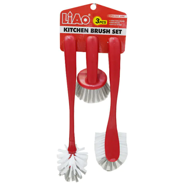 KITCHEN BRUSH SET 3PC