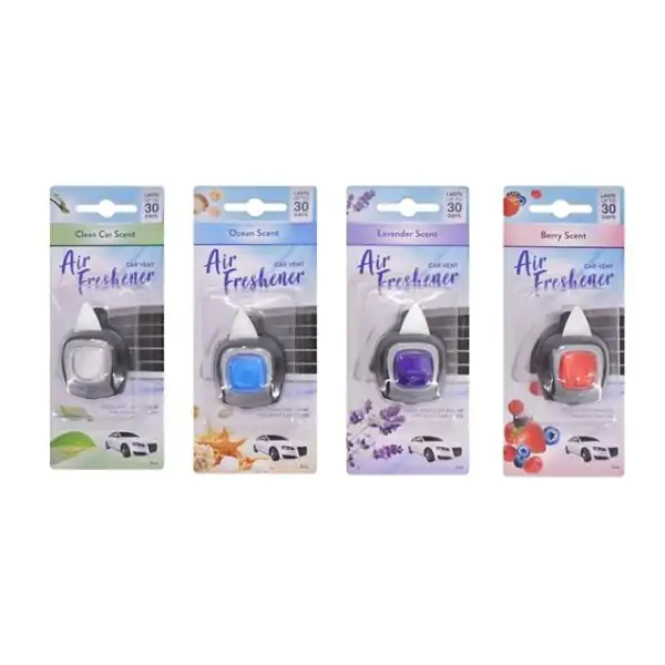 CAR VENT AIR FRESHENER 4 ASST