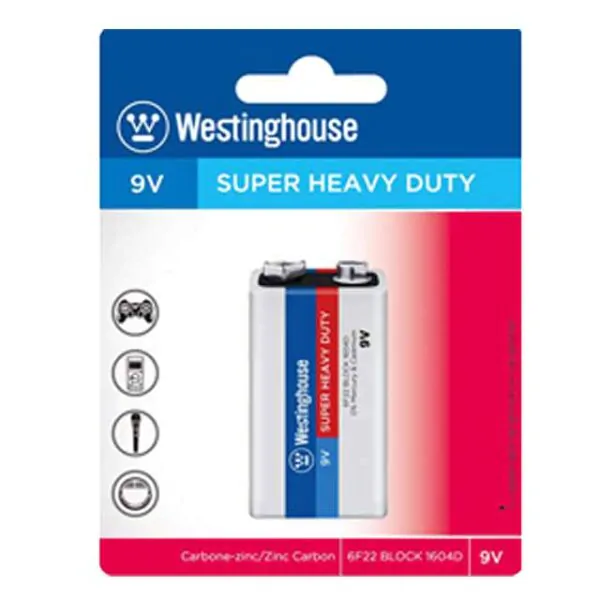 BATTERY 9V SUPER HEAVY DUTY 1PK