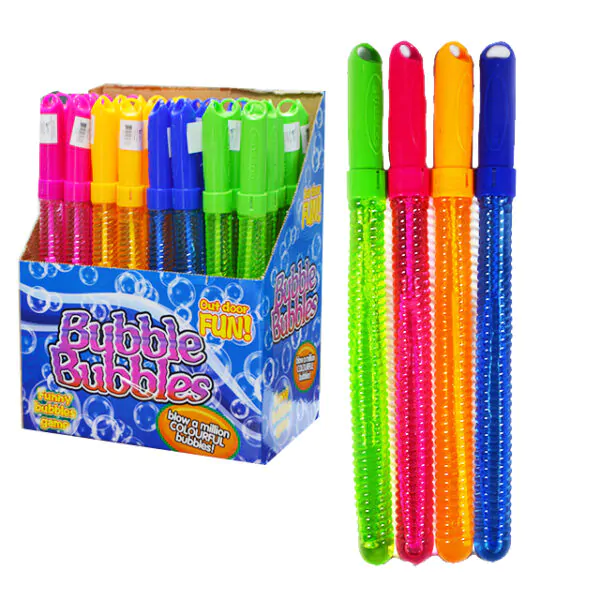 BUBBLE WAND ASST 120ML 15" (40 PER DISPLAY)