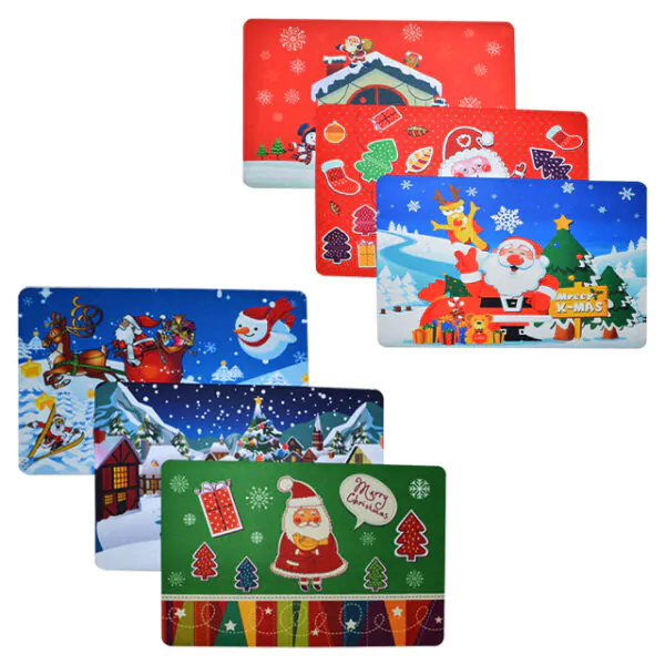 FLOOR MAT 15"x 23" ASST CHIRSTMAS DESIGN