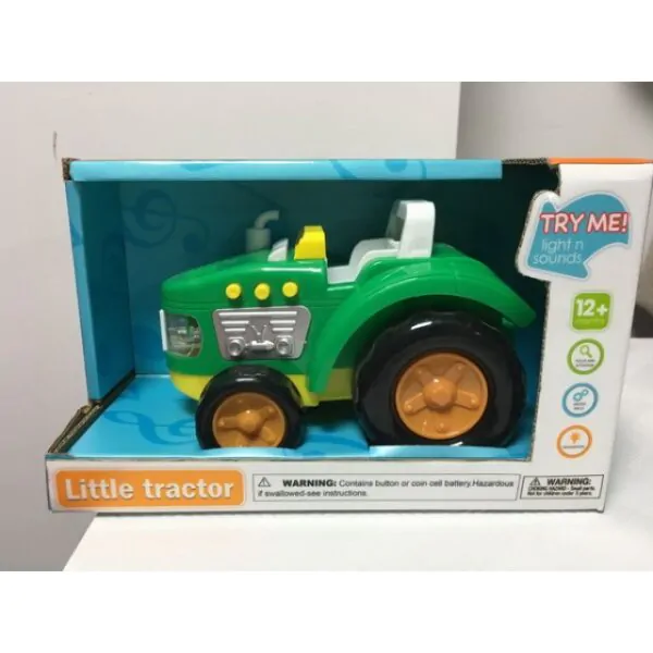 TOY FARM TRACTOR W/LIGHT & SOUND 6.75"