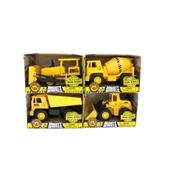 TOY CONSTRUCTION TRUCKS 4.75" ASST