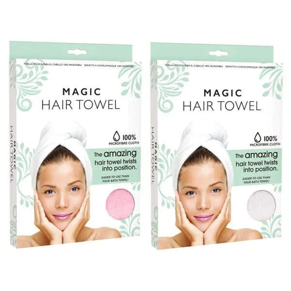 HAIR TOWEL WRAP MICROFIBRE