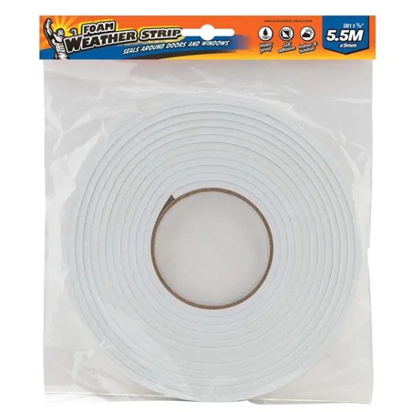 FOAM WEATHER STRIP 5.5M