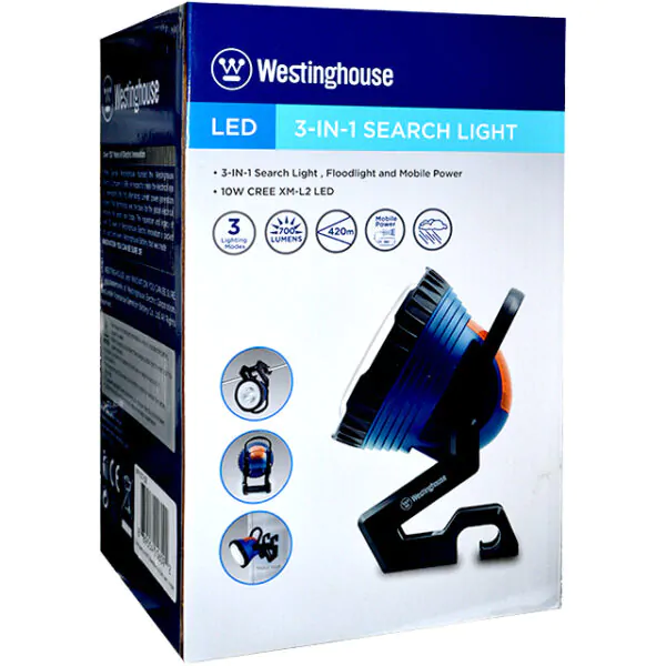 LED SEARCH LIGHT 3IN1 10W RECHARGEBLE
