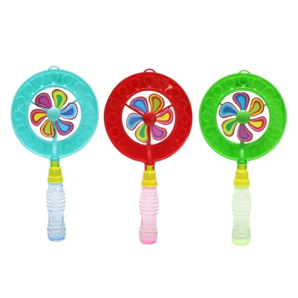 PINWHEEL BUBBLE WAND 3 ASST