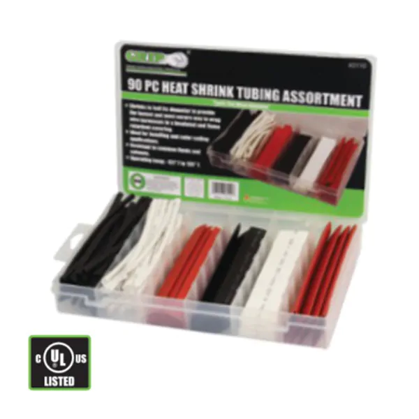 HEAT SHRINK TUBING 90PC ASST