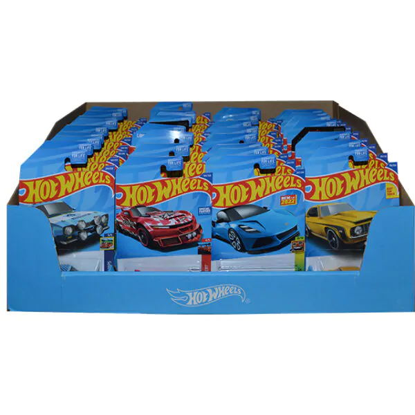 MATTEL DP HOT WHEELS CAR IN PDQ 36PC