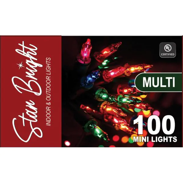 CHRISTMAS LIGHTS 100LT MULTI COLOUR UL