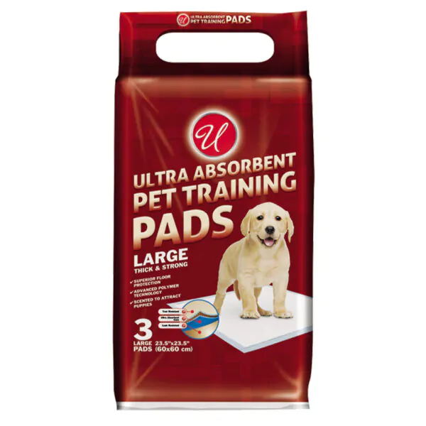 PUPPY PADS 23.5" x 23.5" LARGE 3CT