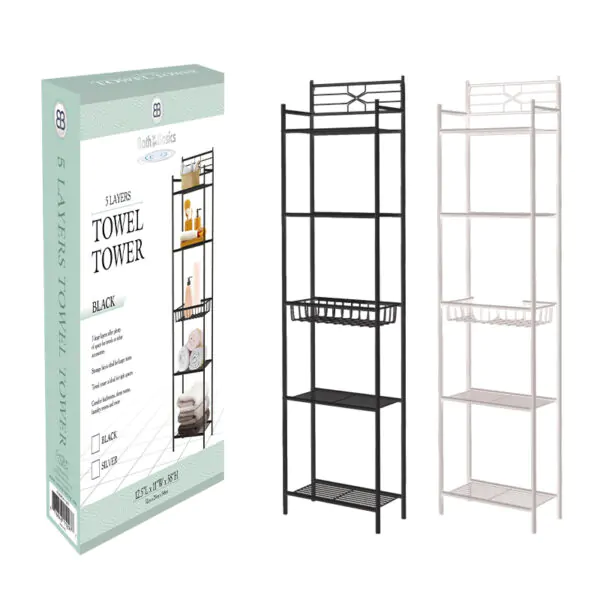 STORAGE TOWER W/BASKET 5TIER