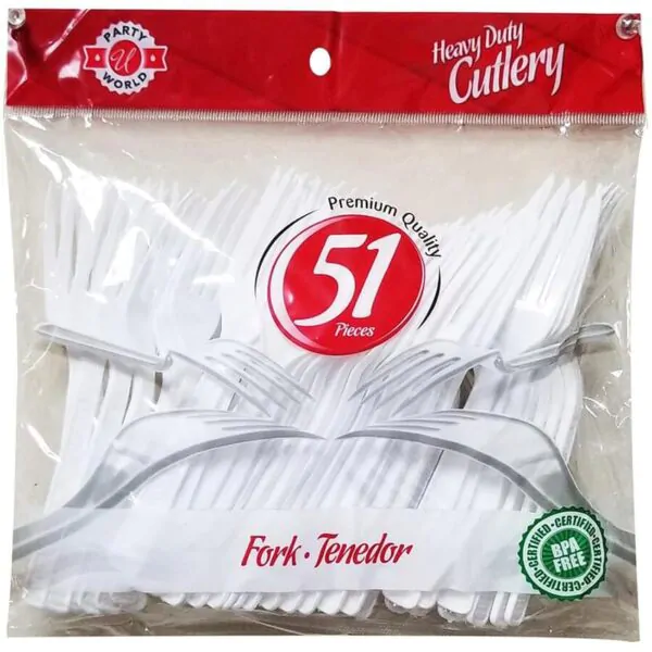 CUTLERY WHITE FORK 51CT HEAVY DUTY