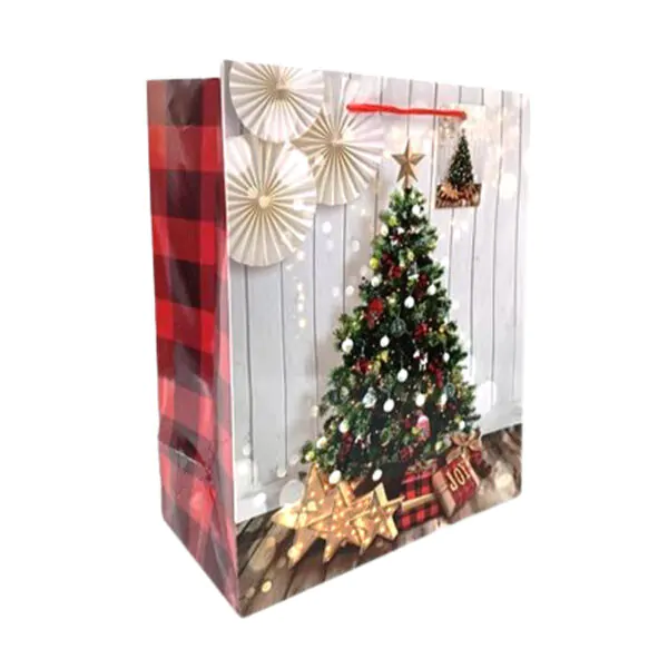 BAG GLOSSY CHRISTMAS LARGE 2PK