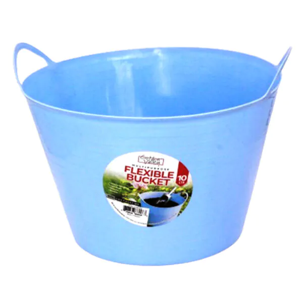 BUCKET FLEXIBLE 10LITER ASST COLORS