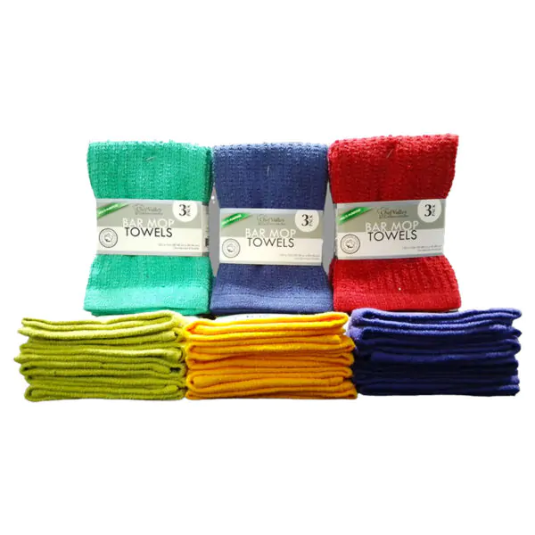 KITCHEN TOWELS MULTIPURPOSE 12X12 3PK ASST