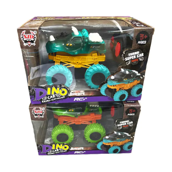 DINOSAUR CAR W/REMOTE CONTROL 11.5x9.5CM ASST