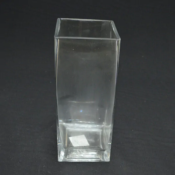 GLASS VASE 4"x4"x 10" SQUARE