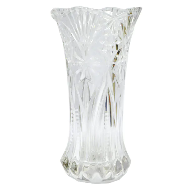 GLASS VASE 23X12CM WIDE TOP