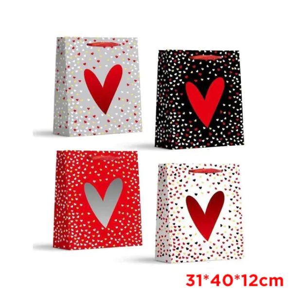 LOVE GIFT BAG ASST DESIGNS 31X40X12cm