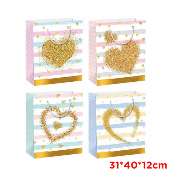 LOVE GIFT BAG ASST DESIGNS 31X40X12cm