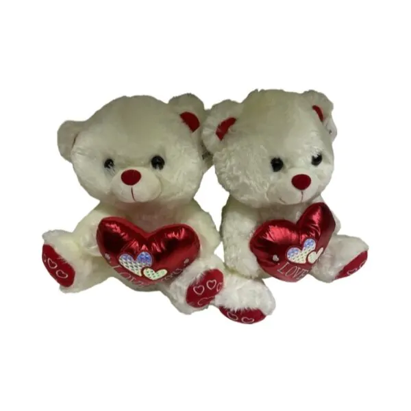 PLUSH TEDDY BEAR LOVE YOU 30CM ASST