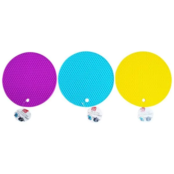 SILICON MAT ROUND 18x18x0.6cm