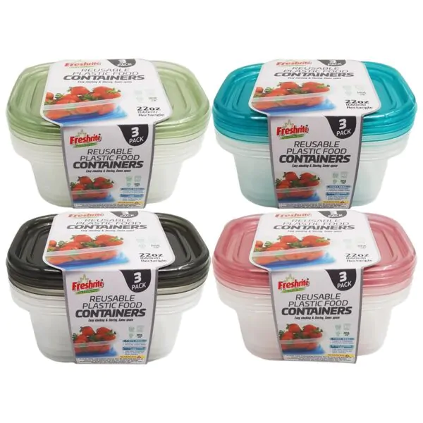 FOOD CONTAINER 3PK 22oz/660ML