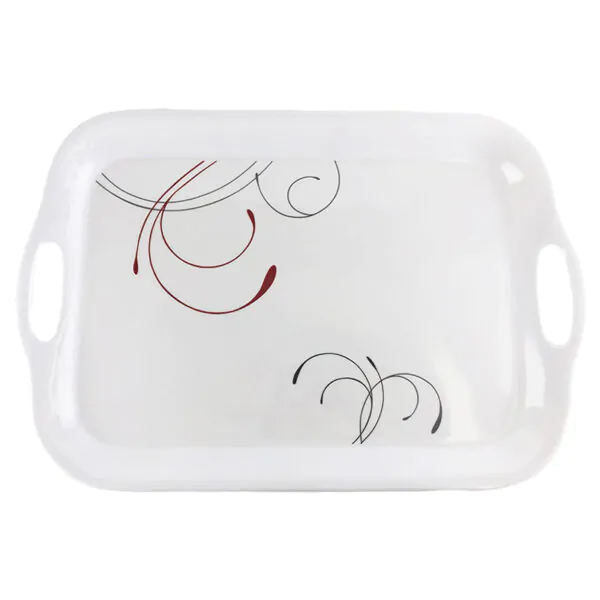 WAVEY MELAMINE SERVING TRAY 18"