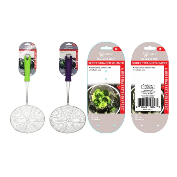 COLOR HANDLE STRAINER 14"