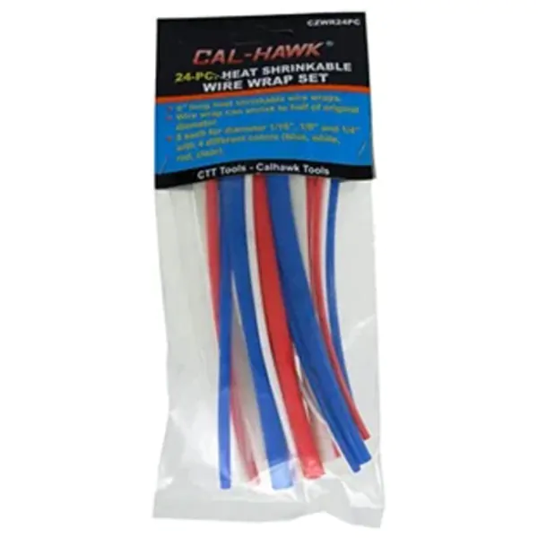 HEAT SHRINK TUBING MIXED COLOR 24PC