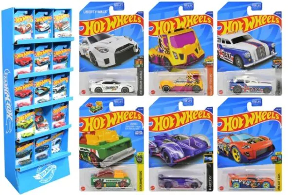 MATTEL DP HOT WHEELS CARS 72PCS/FLOOR DISPLAY