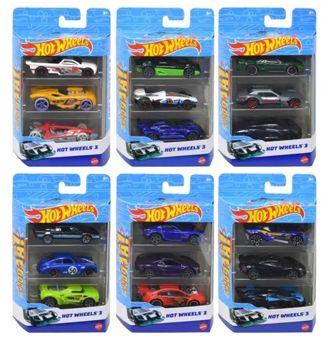 MATTEL DP HOT WHEELS 3PK